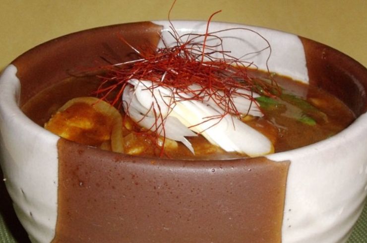 豚肉汁カレーうどん